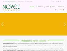 Tablet Screenshot of noveltissues.com